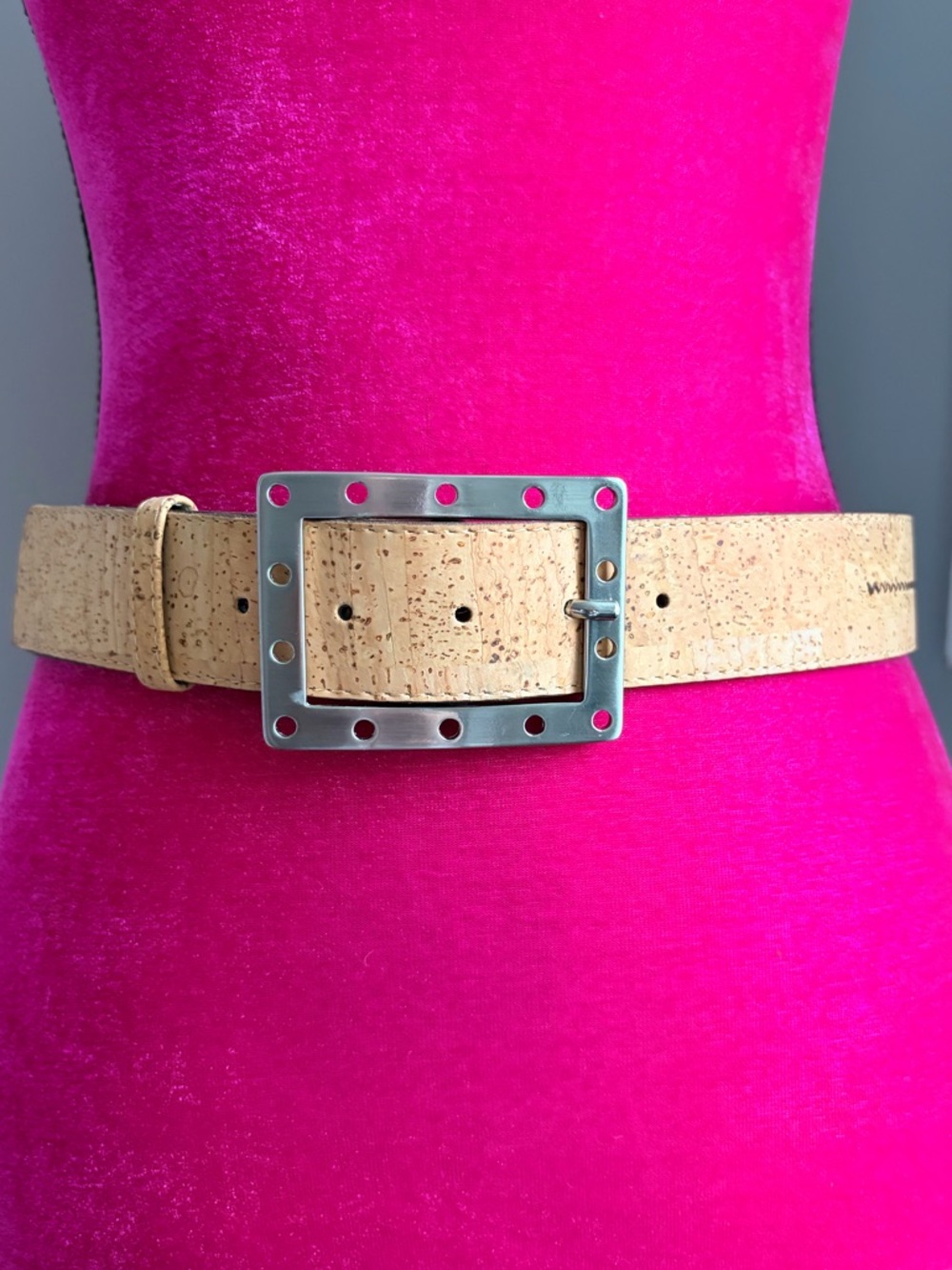 2/Genuine Cork Belt w/ Silver Grommet Buckle — Made in Portugal

40
42